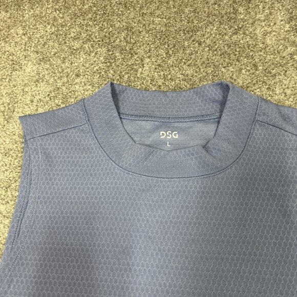 DSG Performance Activewear Mock Neck Tank Periwinkle Pearl Size Large NWT - Picture 9 of 11